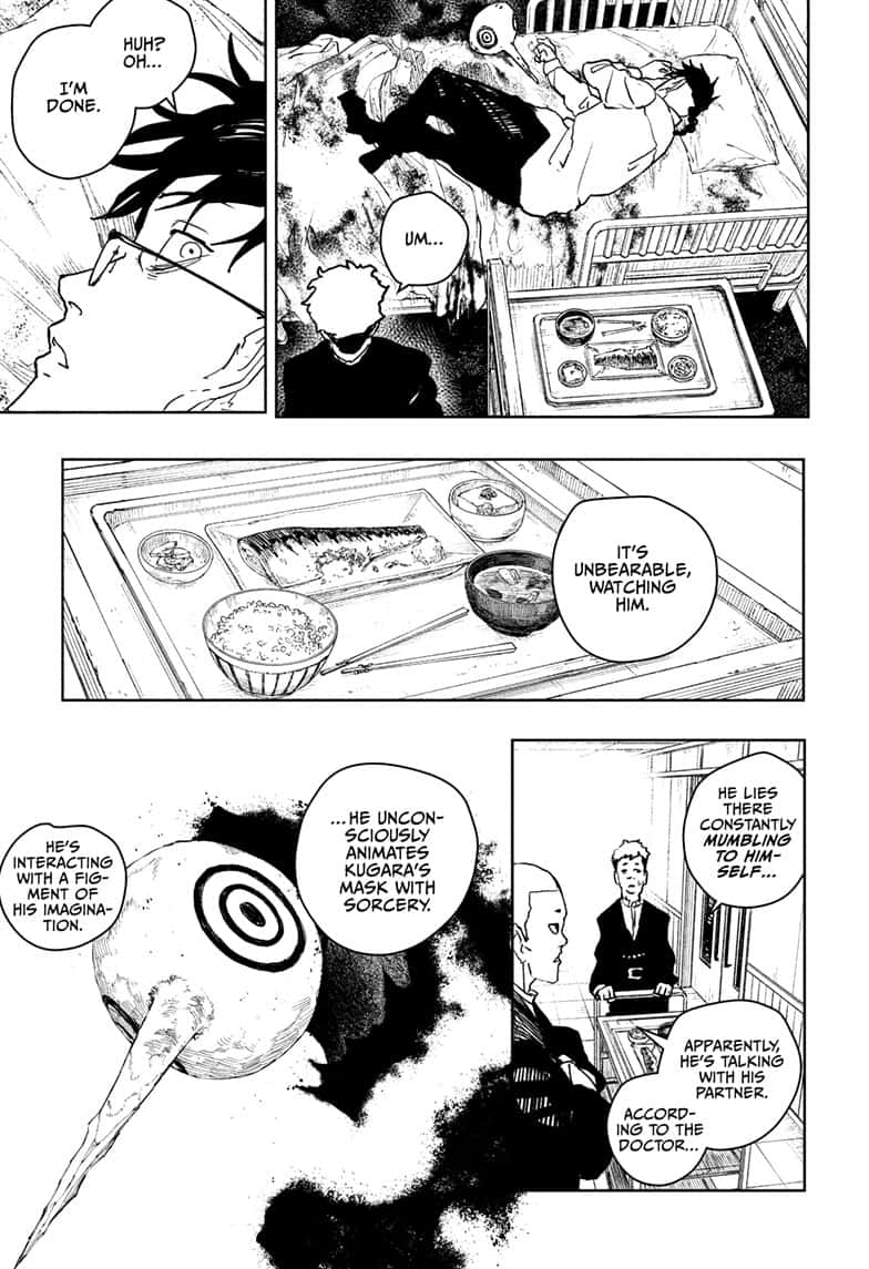 Kagurabachi Manga Chapter 98 page 5 - Ikuto Hagiwara, Worthless Commander scene