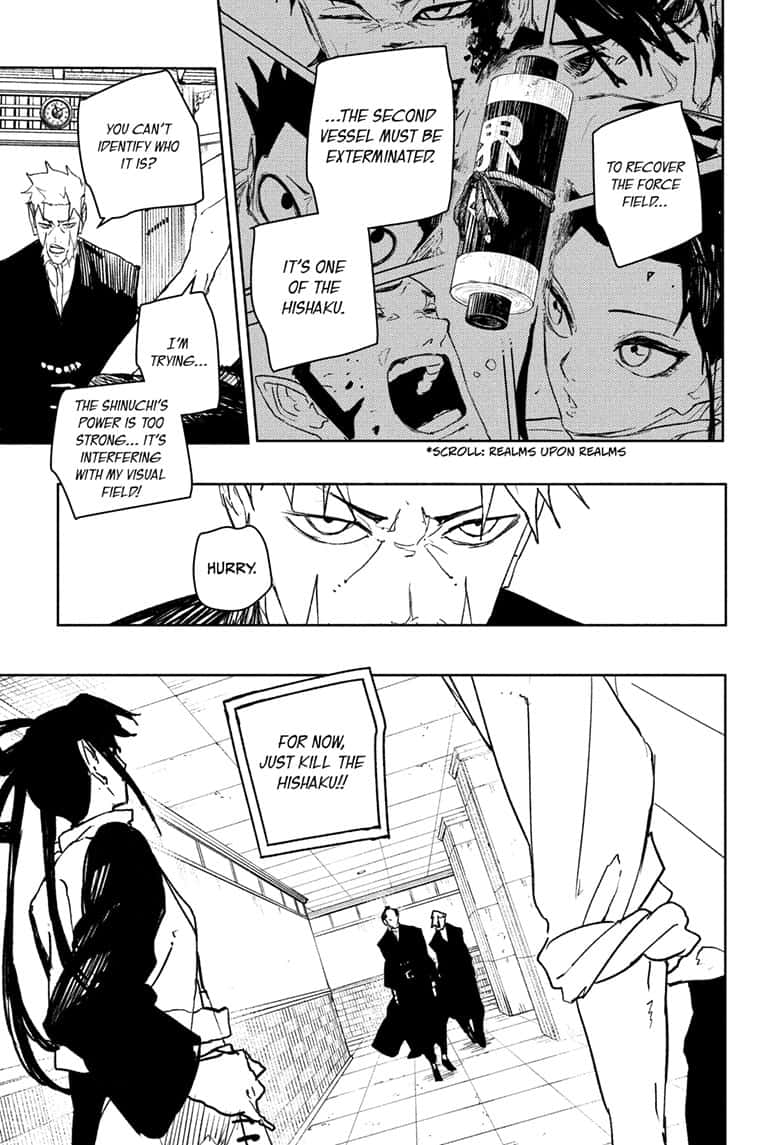 Kagurabachi Manga Chapter 98 page 9 - Ikuto Hagiwara, Worthless Commander scene